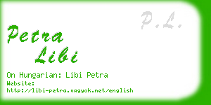 petra libi business card